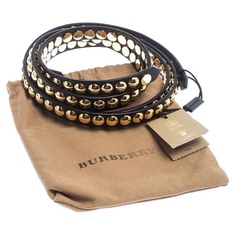 burberry black studded belt|burberry belt black price.